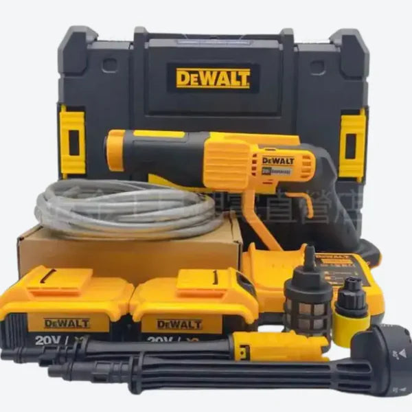 KIT ORIGINAL DEWALT: Hidrolavadora Portatil + ACCESORIOS + 2 baterias de regallo 48V